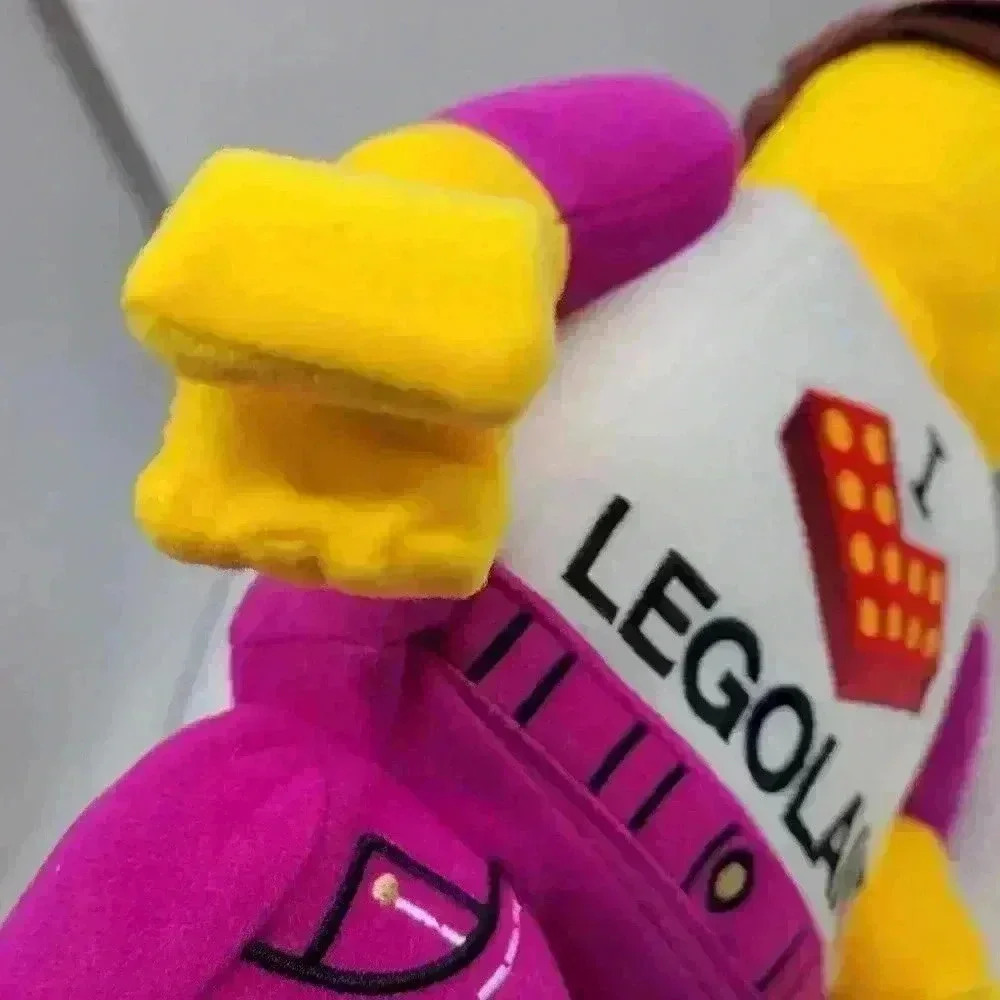 I LOVE LEGOLAND Girl Figure Plush Purple White Yellow Soft Toy Tall 12"Approx - Picture 10 of 12